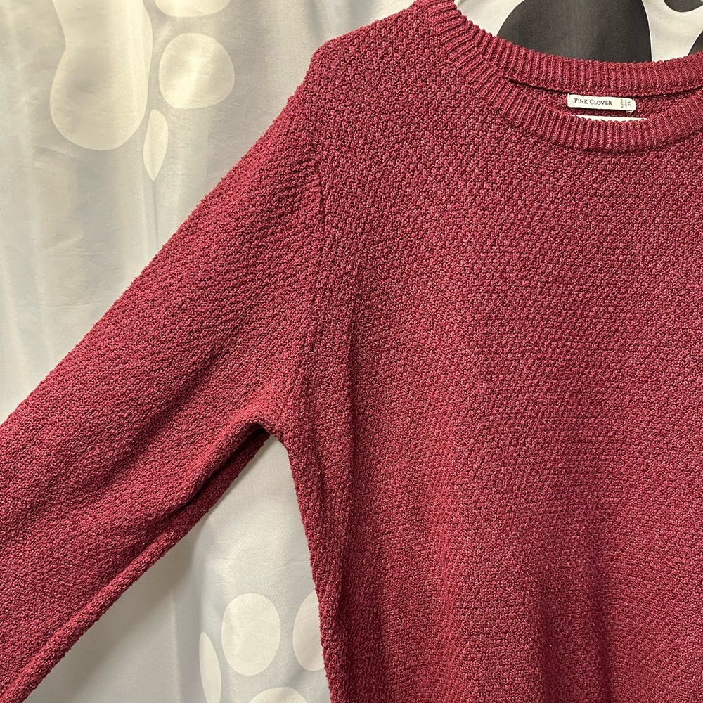 Pink Clover Women's Nickole Textured Sweater, Pink/Purple, Size 2X, Gently Used - Picture 4 of 6